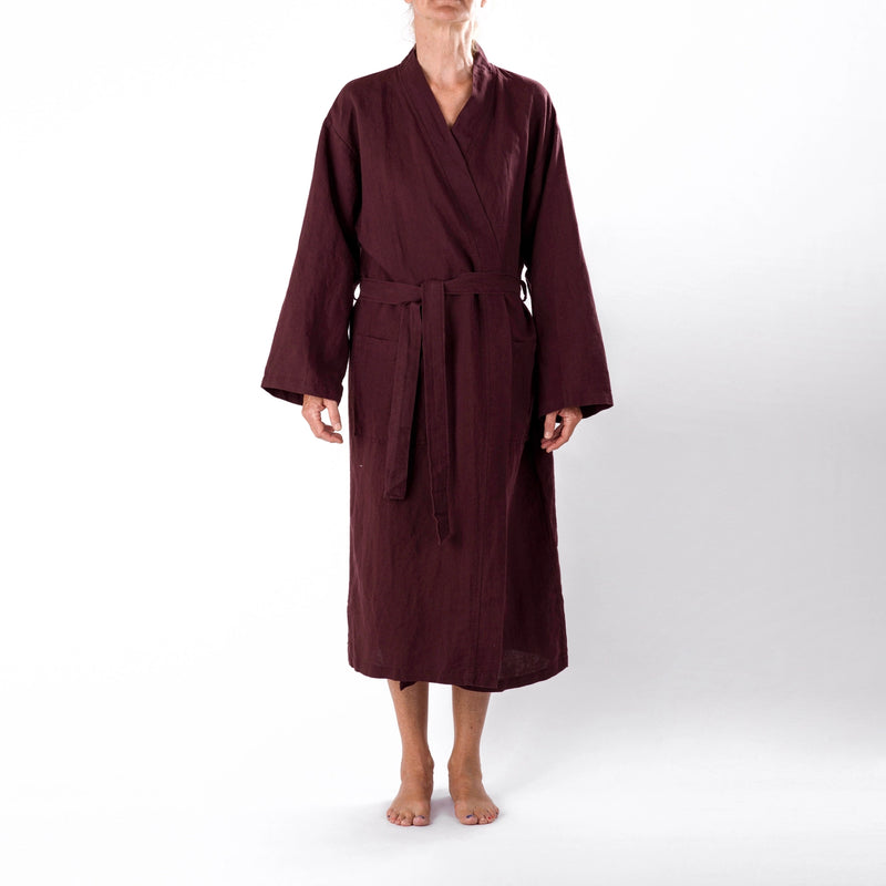 Linen Bath Robe-zoom-