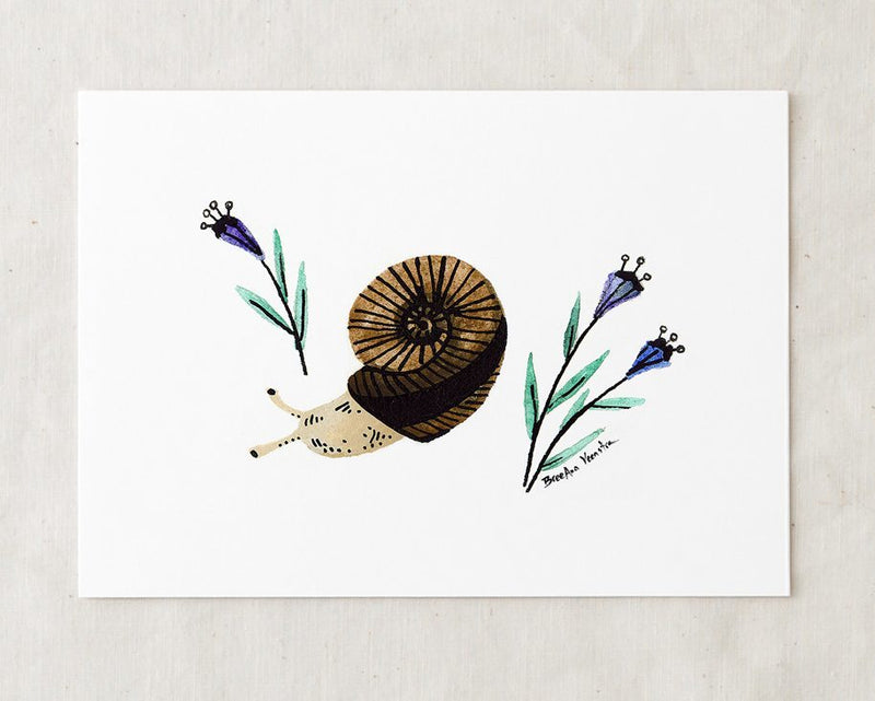 Garden Snail Art Print-zoom-