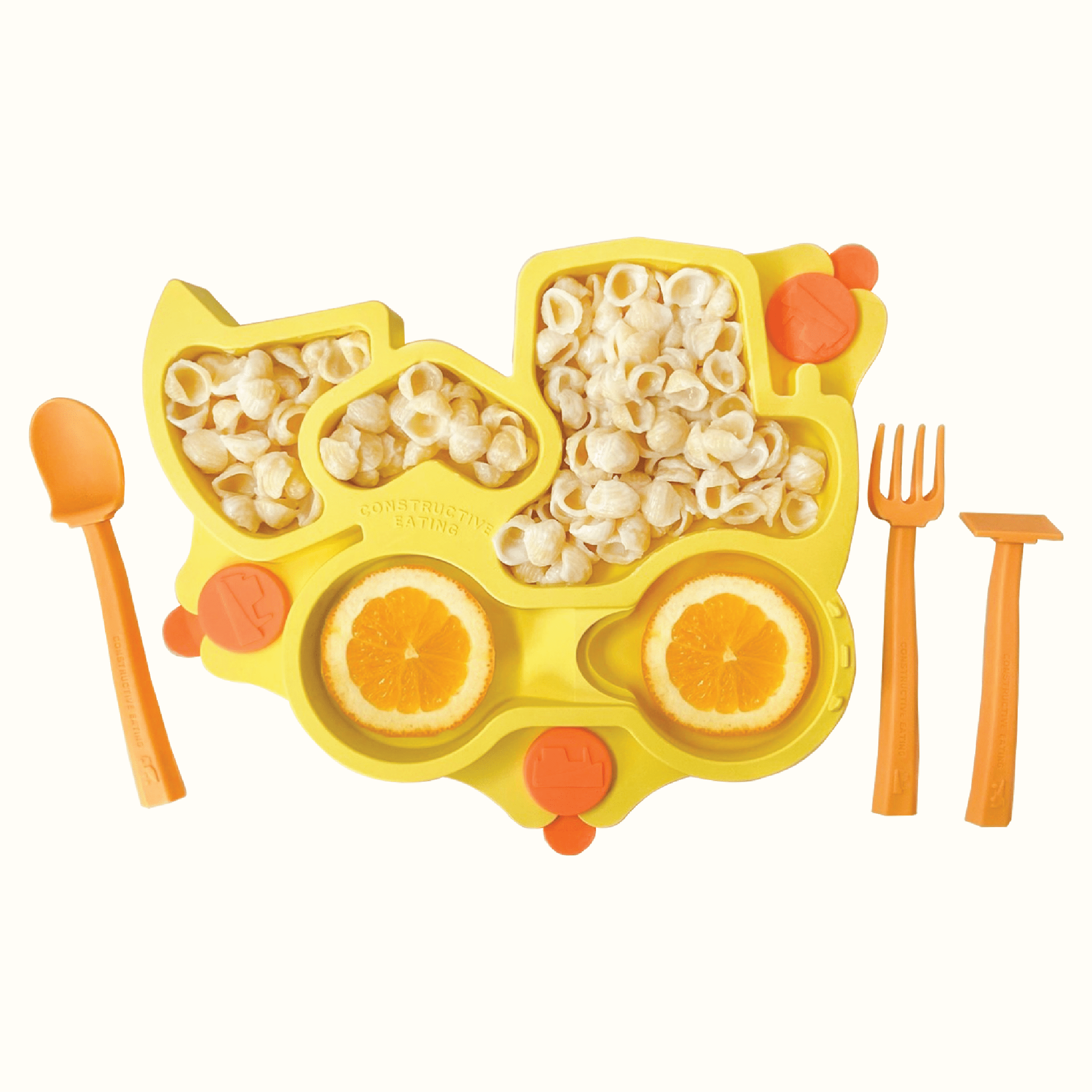 Truck Training Plate and Utensils - Aware House - Constructive Eating -