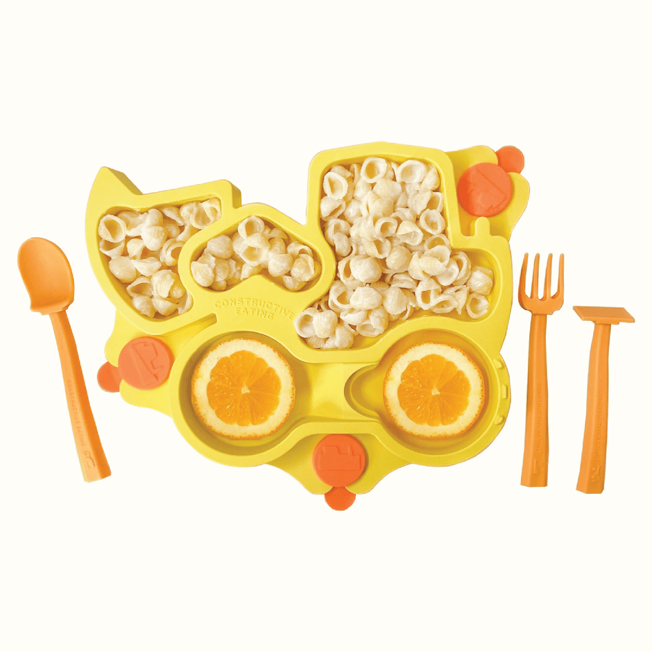 Truck Training Plate and Utensils - Aware House - Constructive Eating -