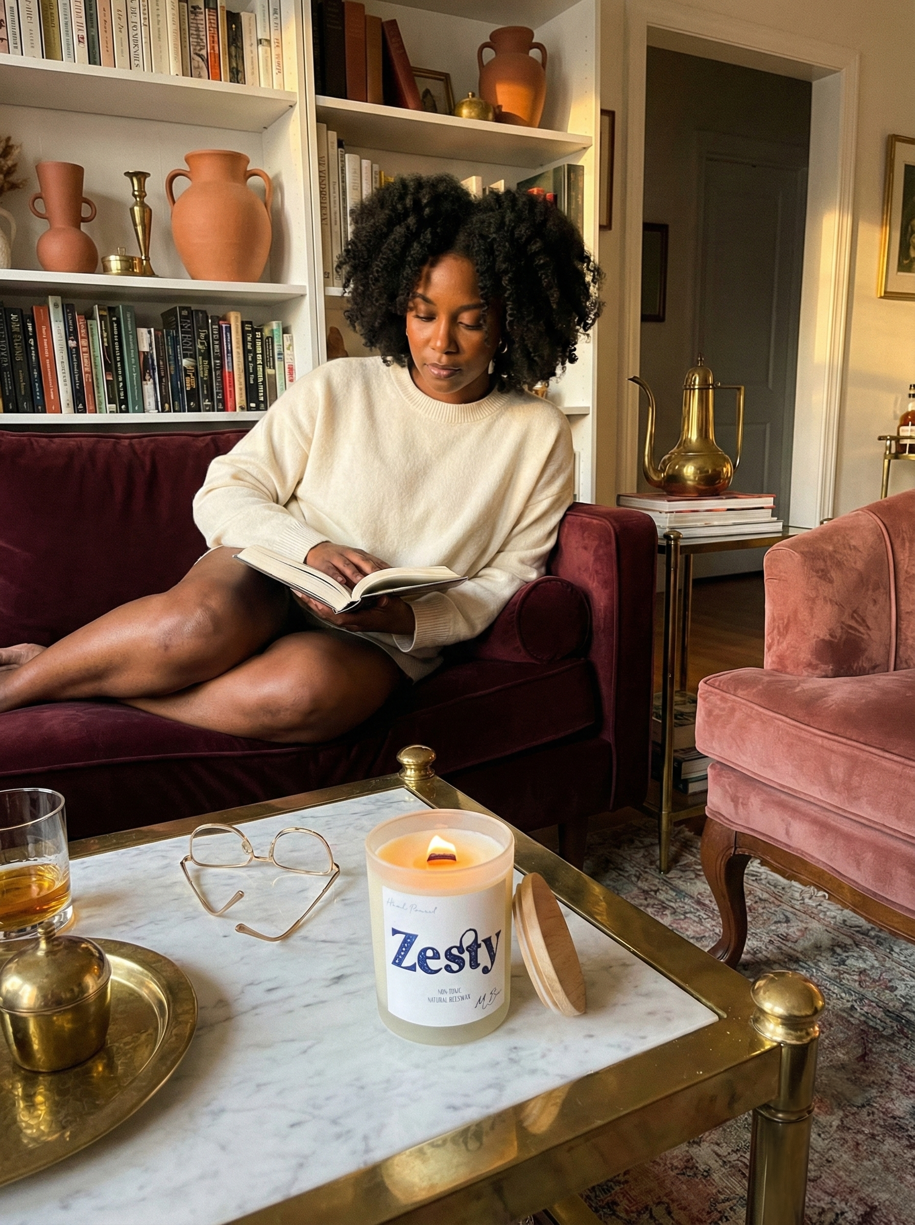 Zesty Beeswax Beeswax Candle-16