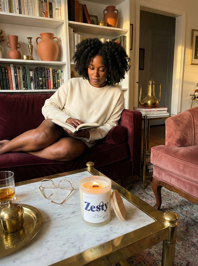 Zesty Beeswax Beeswax Candle-zoom-