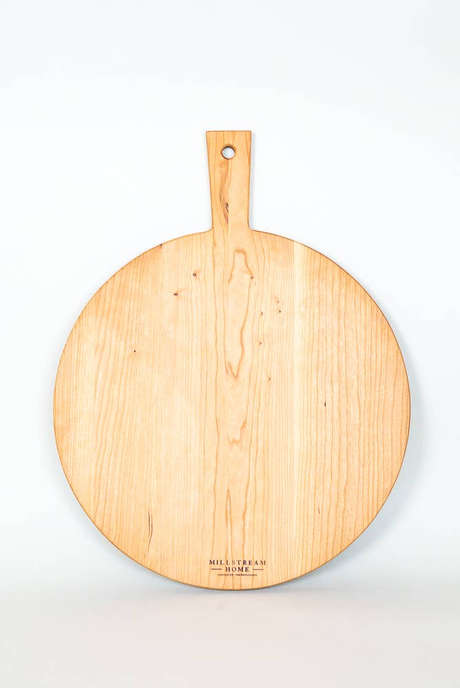 The Round Serving Board with Handle-zoom-3